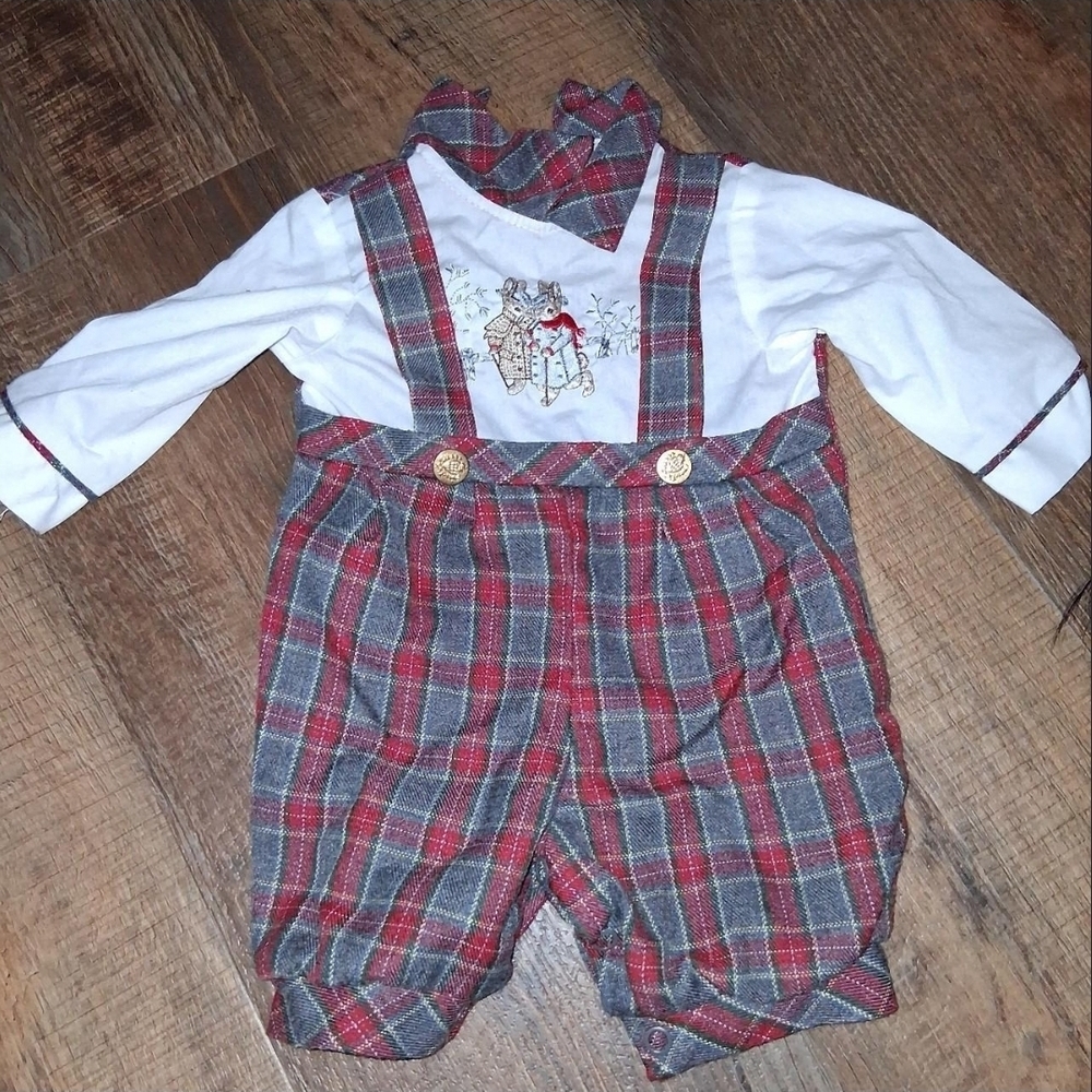 Beatrix Pitter Overalls with White Shirt